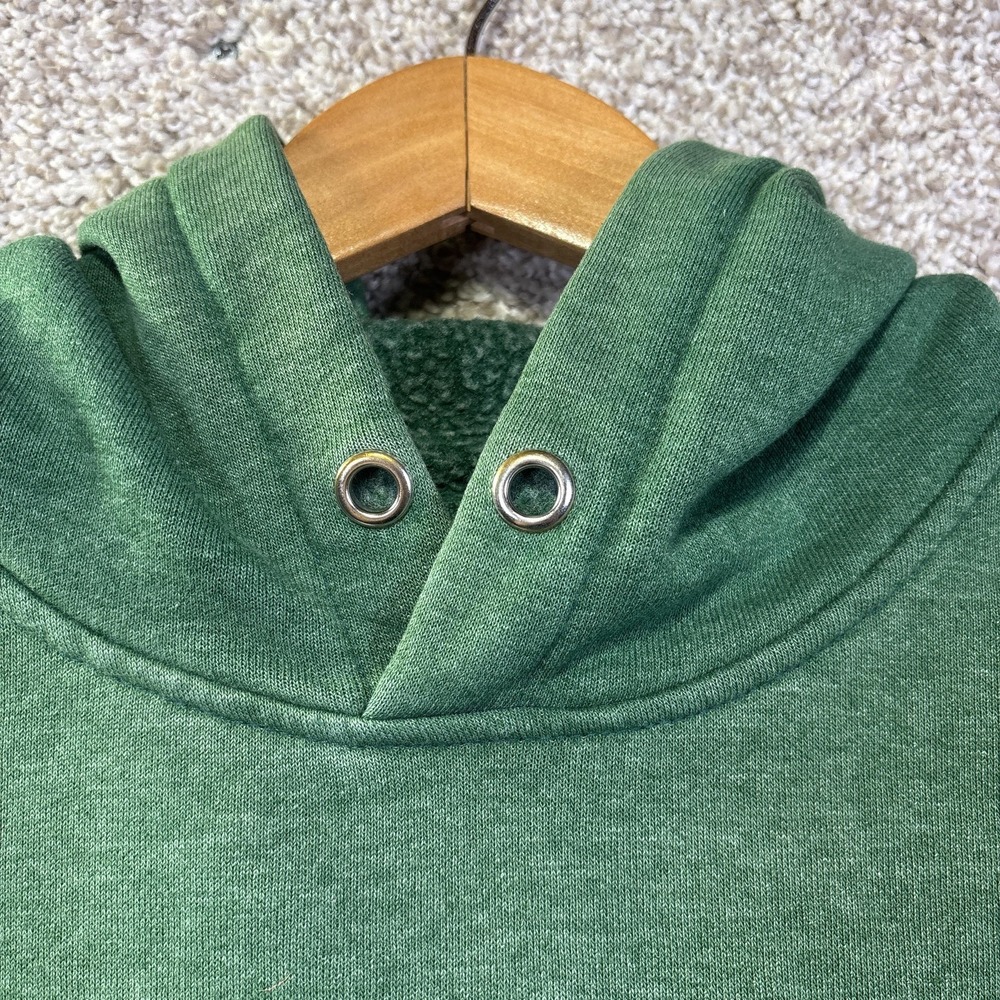 Carhartt‎ Hoodie Womens Small 4-6 Green Relaxed Fit Pullover Logo Graphic Fleece - Picture 3 of 9